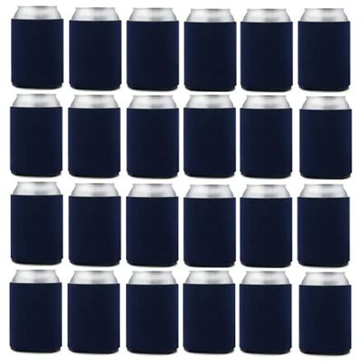 Can Cooler Sleeves Blank Poly Foam (48, Navy Blue)