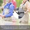 Fishing Belt Rod Holder, Fishing Belly Top Adjustable Fighting Waist Belt Rod Holder Fish Fighting Belt, 360 Degree Adjustable (Black) view 4