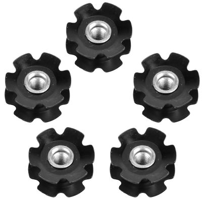 Cyrank 5Pcs 28.6Mm Toothless Inner Core, Bicycle Toothless Front Fork Core Bicycle Star Nut for Front Fork