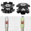 Cyrank 5Pcs 28.6Mm Toothless Inner Core, Bicycle Toothless Front Fork Core Bicycle Star Nut for Front Fork view 4