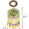 Balala 9/16 inch 14mm Colorful Beads Tassel Wood Dangle Ear Gauges Piercing Flesh Tunnels Plugs Statement Earrings view 2