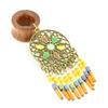 Balala 9/16 inch 14mm Colorful Beads Tassel Wood Dangle Ear Gauges Piercing Flesh Tunnels Plugs Statement Earrings view 3