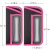 TRIUMPH VISION 3 Pack Reading Glasses Pouch - Soft Eyeglasses Bag Portable Cloth Eyewear Case with Pocket for Double Frames view 2