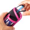 TRIUMPH VISION 3 Pack Reading Glasses Pouch - Soft Eyeglasses Bag Portable Cloth Eyewear Case with Pocket for Double Frames view 4