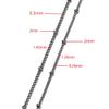 AGCFABS 5 Meters Chain Width 1.35mm 1.45mm Necklace Chains Flat Oval Link Chains with Beads Station Ball Chains Accessories (Gold, 1.45mm) view 2