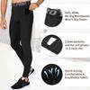 Queerier Mens Compression Pants Workout Leggings Baselayer Cool Dry Running Tights for Sports Yoga view 3