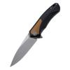 Petrified fish PF838 3.74" D2 Steel Stonewashed Blade Pocket Folding Knife view 1