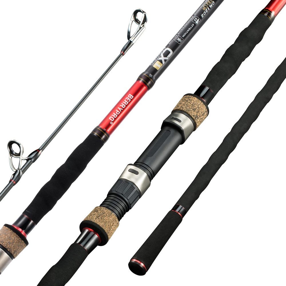 Berrypro Surf Spinning Rod Full Carbon Surf Fishing Rod Medium Action Surf Rod (9'/10'/10'6''/11'/12'/13'3'') (11'-2pc)