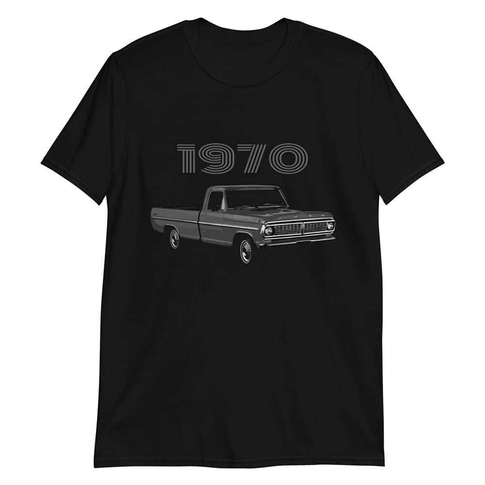 JG Infinite 1970 F100 Ranger XLT Pickup Truck Short-Sleeve Unisex T-Shirt Black