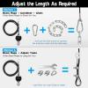 SERTT Weight Cable Pulley System Gym, Upgraded Cable Pulley Attachments for Gym LAT Pull Down, Biceps Curl, Tricep, Arm Workouts - Weight Pulley System Home Gym Add On Equipment view 4