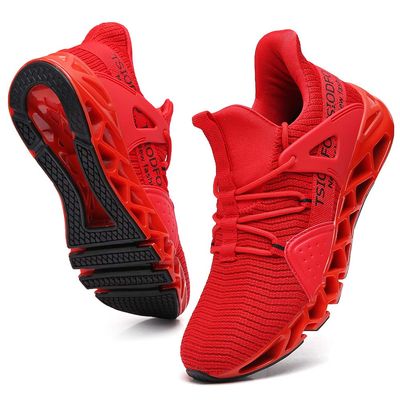 Ezkrwxn Walking Shoes for Women Running Shoes Mesh Breathable Slip on Ladies Gym Workout Athletic Tennis Jogging Sneakers Red Size 12