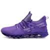 Ezkrwxn Slip on Sport Walking Shoes for Women Purple Running Shoes Mesh Breathable Size 6.5 Ladies Gym Workout Athletic Tennis Jogging Sneakers view 2