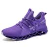 Ezkrwxn Slip on Sport Walking Shoes for Women Purple Running Shoes Mesh Breathable Size 6.5 Ladies Gym Workout Athletic Tennis Jogging Sneakers view 3