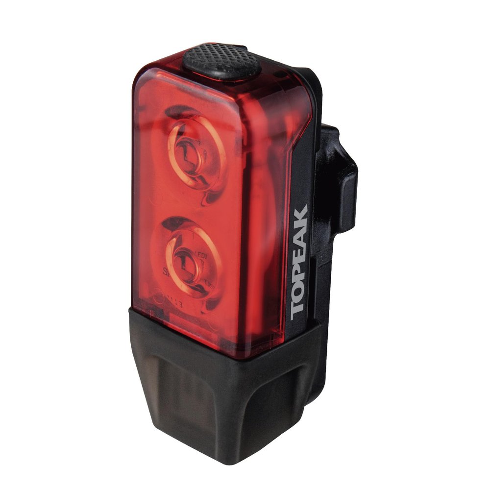 Topeak TailLux 25 USB Rear Bike Light High-Visibility 25 Lumen LED Tail Light with Cable-Free USB Charging, Tool-Free Mount & Multiple Modes for Road, Gravel & Commuter Cyclists