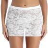 Freebily Women's Flower Pattern Mid Waist Elastic Waistband Sheer Lace Skirts Bodycon Mini Skirts White One Size view 1