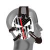 Wrestling Headgear American Flag Thin Red Line Decals (Black) view 1