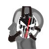 Wrestling Headgear American Flag Thin Red Line Decals (Black) view 2