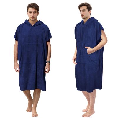 Catalonia Absorbent Surf Poncho with Pocket, Quick Dry Change Towel Robe for Outdoor Sports, Swimming, Camping, Hiking, Cycling, Gym, Fitness, Skiing