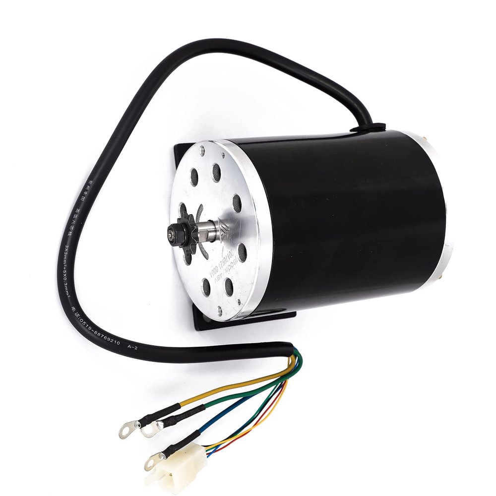 TDPROMOTO Electric Brushless DC Motor 48V 1000W 3300RPM High Speed Motor with Mounting Bracket Scooter E-Bike