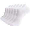 brookhaus Women Low Cut No Show Running Socks 6 Pairs - Cushioned Arch Support, Moisture Wicking Athletic Ankle Socks view 1