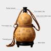 ZCBYBT Outdoor Portable Gourd Bottle Pure Natural Gourd Bottle Home Decoration Beeswax Anti-Leakage Chinese-Style Decoration Beverage Bottle,250ml view 2