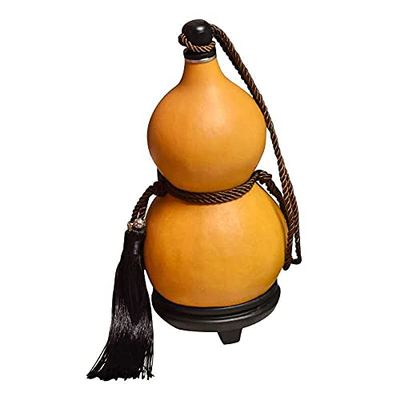 ZCBYBT Natural Gourd Water Bottle Water Tank with Rubber Stopper Impermeable Beeswax Natural Meat Gourd Large Capacity