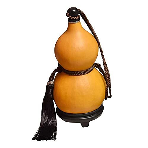 ZCBYBT Natural Gourd Water Bottle Water Tank with Rubber Stopper Impermeable Beeswax Natural Meat Gourd Large Capacity
