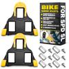 2 Pcs SPD SL Cleats  Road Bike Clips for Cycling Shoes with 3-Bolt Cleat System  Secure Pedal Grip for Smooth Power Transfer | Compatible with Shimano and Peloton Pedals for Spin Training Use view 1
