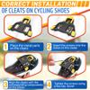 2 Pcs SPD SL Cleats  Road Bike Clips for Cycling Shoes with 3-Bolt Cleat System  Secure Pedal Grip for Smooth Power Transfer | Compatible with Shimano and Peloton Pedals for Spin Training Use view 3
