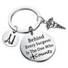 ENSIANTH Surgical Tech Gift Surgical Technologist Keychain Behind Every Surgeon is The One Thank You Gift for Surgical Tech (Surgical Tech Key) view 1