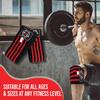Spall Pro US Elastic Knee Wraps - Extra Long knee brace for Weight Lifting, Cross Training WODs, Fitness, Gym Workout, Joint Pain, Squat, running & Powerlifting (Pair of 2) - Red view 3