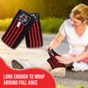 Spall Pro US Elastic Knee Wraps - Extra Long knee brace for Weight Lifting, Cross Training WODs, Fitness, Gym Workout, Joint Pain, Squat, running & Powerlifting (Pair of 2) - Red view 4