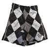 Flow Society Black & Silver Argyle Attack Boys Shorts - Kids Athletic - Basketball - Baseball - Hockey - Football - Lacrosse view 1