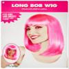 amscan Long Bob Wig | Pink | Adult Size | 1 Pc. view 3