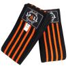 Spall Pro US Elastic Knee Wraps - Extra Long knee brace for Weight Lifting, Cross Training WODs, Fitness, Gym Workout, Joint Pain, Squat, running & Powerlifting (Pair of 2) - Orange view 1