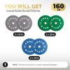AMGYM Color Olympic Bumper Plate, Weights Plates, Bumper Weight Plate, Steel Insert, Strength Training(160lb set) view 2