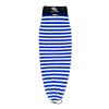 Tidal Wake TAG-IT 58" Snub Nose Surf & Wake Board Sock - Soft Wakesurf/Wakeboard Bag with Built-in Name Tab, Customizable Wake Surfboard/Wakeboard Cover Protects Your Board -Blue & White view 1
