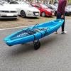 CHENGNAN Kayak Cart Stainless Steel and Canoe Dolly Folding Heavy Duty Trolley for Carrying Kayaks Boats Paddleboard Transport,Style[A] view 3