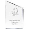 5 Years of Service Incline Slant Personalized Acrylic Award - 8" H Custom Trophy for Recognition with Free Laser Engraving Prime view 1