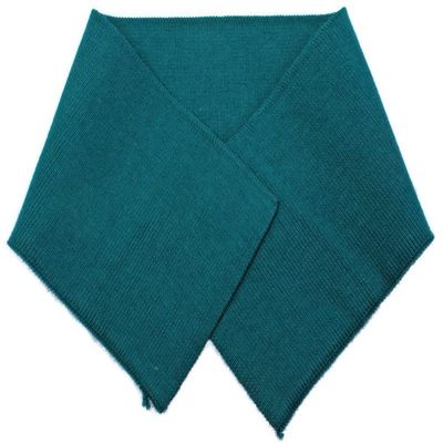 Rugby Knit Shirt Collar - Turquoise 3.75" x 16" Self-Finished Hemmed Ribbed Trim (M516.14)
