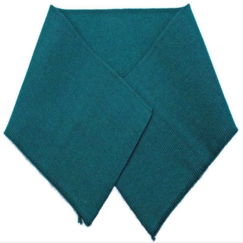 Rugby Knit Shirt Collar - Turquoise 3.75" x 16" Self-Finished Hemmed Ribbed Trim (M516.14)