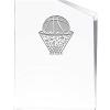Basketball - Ball in Net Incline Slant Personalized Acrylic Award - 8" H Custom Trophy for Basketball Players, Teams, and Coaches with Free Laser Engraving Prime view 4