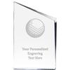 Golf Ball Incline Slant Personalized Acrylic Award - 8" H Custom Trophy for Golf Players with Free Laser Engraving Prime view 1