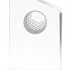 Golf Ball Incline Slant Personalized Acrylic Award - 8" H Custom Trophy for Golf Players with Free Laser Engraving Prime view 4