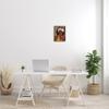 'Female Pondering Tropical Floral Crown'| Framed Giclee Art view 2