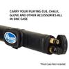 Viking Pool Cue Case 1x1, Hard Pool Stick Case for 1 Stick with Shoulder Strap, Vinyl Shell and Felt Interior, Billiard Cue Case, Cue Stick Case, Pool Queue Case, Pool Cue Bag view 4