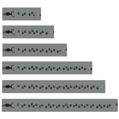 White Water Archery Gray Laminated Whitetail Buck Deer Tracks 15 Pc Pack Choose Length Width (7, 1)