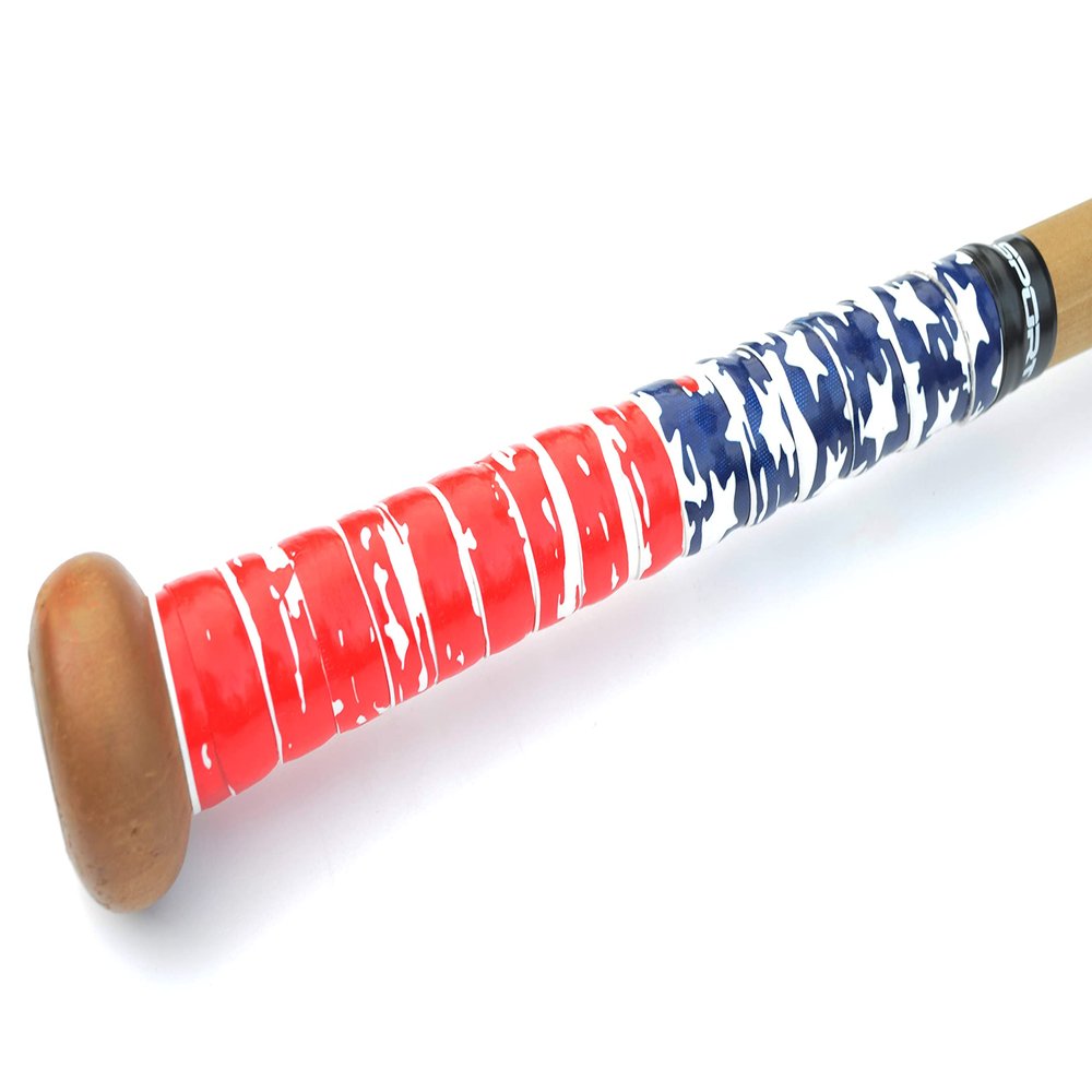 AMASport Baseball Bat Grip Tape AMA Sport Grip & Rip Cushioned Softball 1.10mm Grip Tape (US Flag)