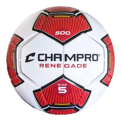 Champro Renegade Soccer Ball, Size 5, Scarlet