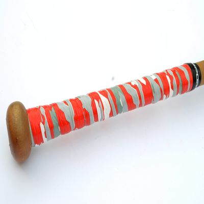 Baseball Bat Grip Tape AMA Sport Grip & Rip Cushioned Softball 1.10mm Grip Tape (Red/Gray/White Camo)
